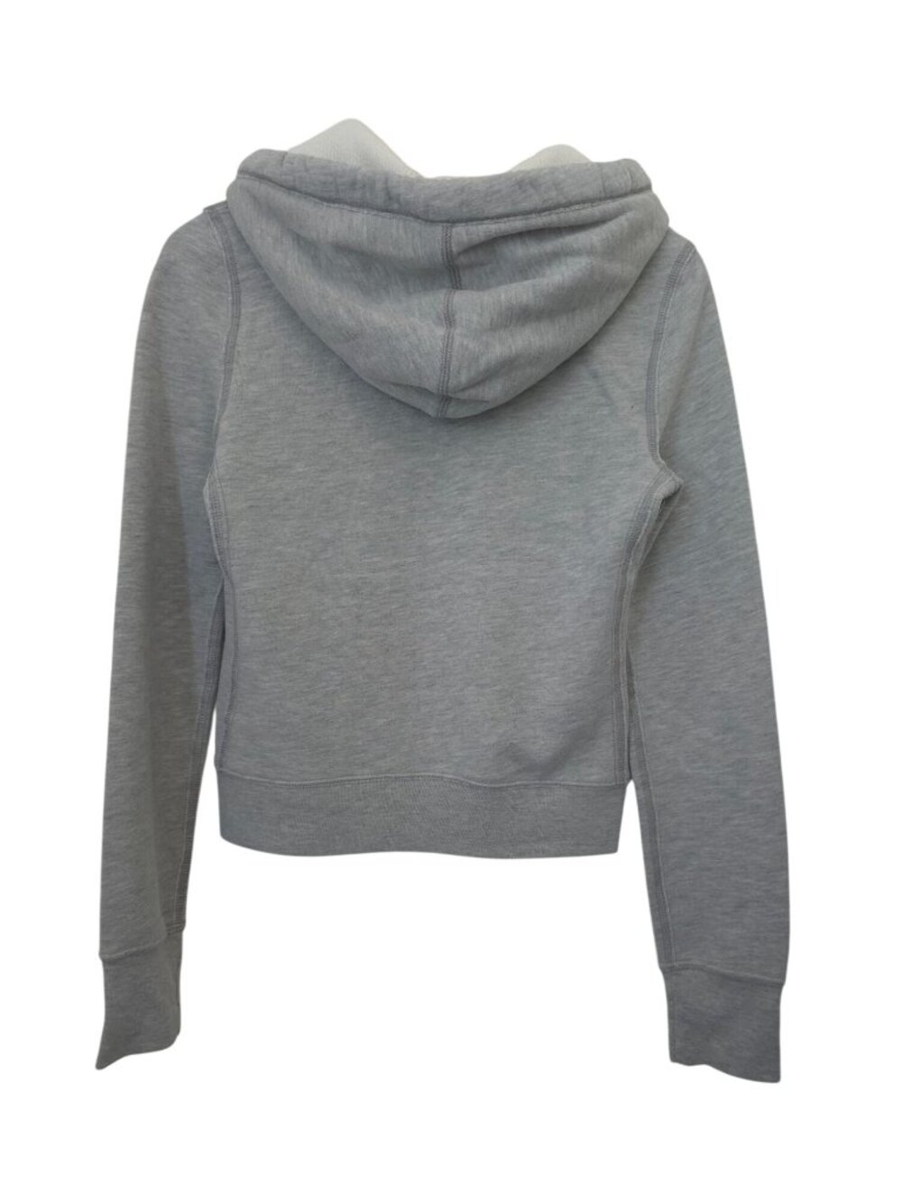 Gilly Hicks Sydney Gray Full-Zip Spell-Out Logo Soft Fleece Hoodie Women's Sz S - Picture 2 of 6